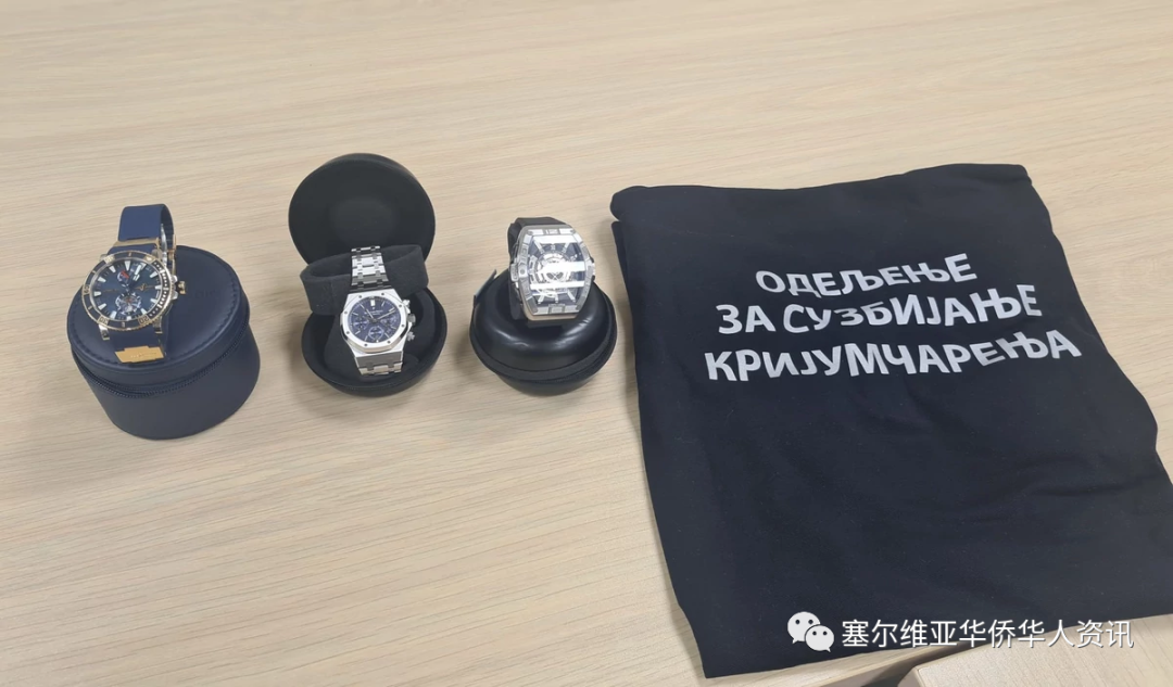 塞海关查获价值7万欧元的走私手表
