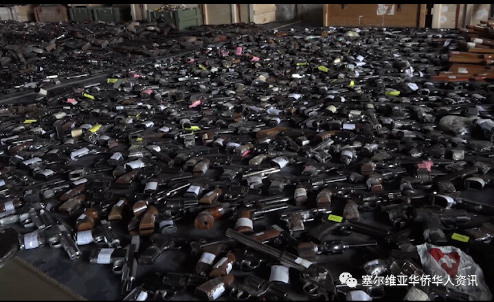 目前共收缴85,000 件武器和 200多万发子弹